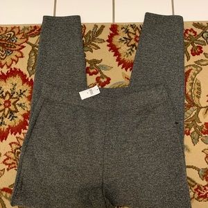 Banana Rep Factory Knit Side Zip Leggings Size M